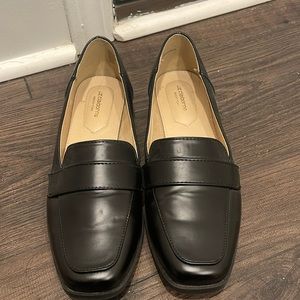 Black loafers